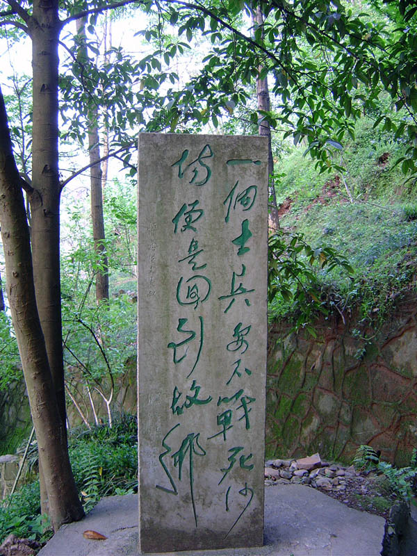 "一个士兵不是战死沙场,便是回到故乡"--这是黄永玉在表叔沈从文墓前题写的碑文